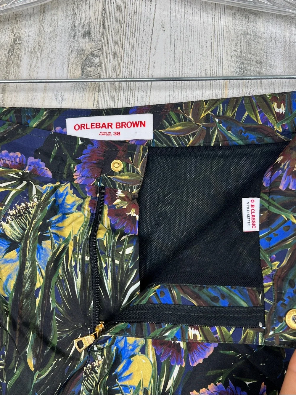 Orlebar Brown Setter Floral Swim Trunks Shorts 38 Luxury Resort Vacation Riviera